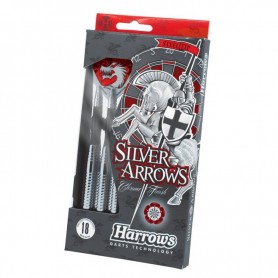 Noolemängu noolte komplekt Harrows Silver Arrows Steeltip