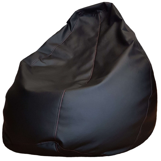 Кресло-мешок из искусственной кожи XXL(350L) - черный