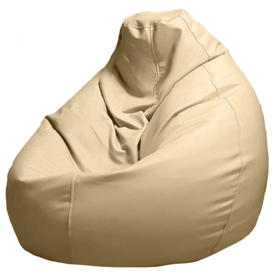 Кресло-мешок из искусственной кожи XXL(350L) - бежевый