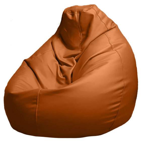 Кресло-мешок из искусственной кожи XXL(350L) - оранжевый