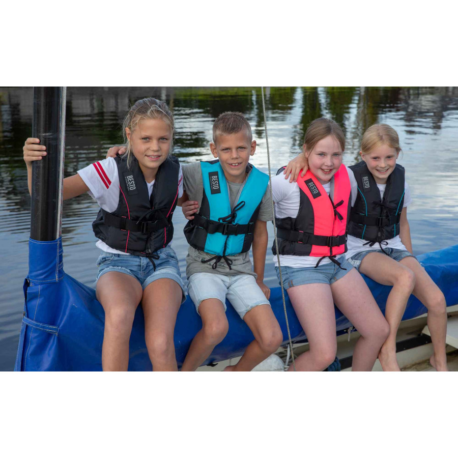 Спасательный жилет Besto Dinghy 50N S, ZIPPER Aqua / Black