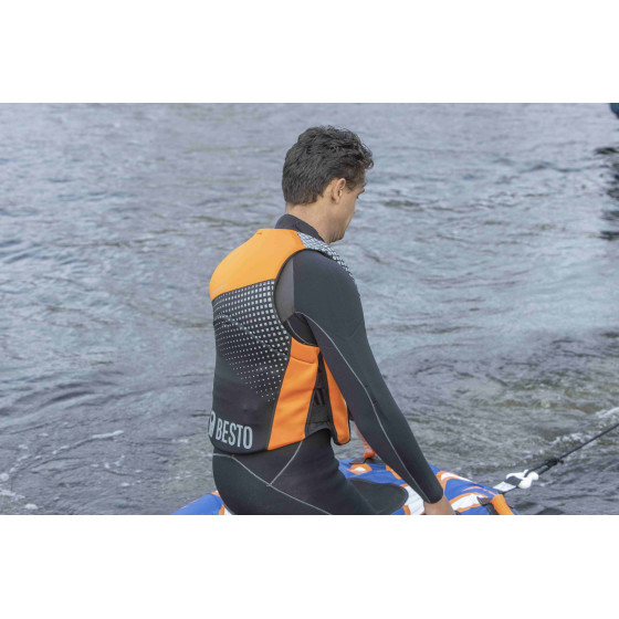 Плавучий жилет Besto Neoprene 50N L, Black/Grey/Orange