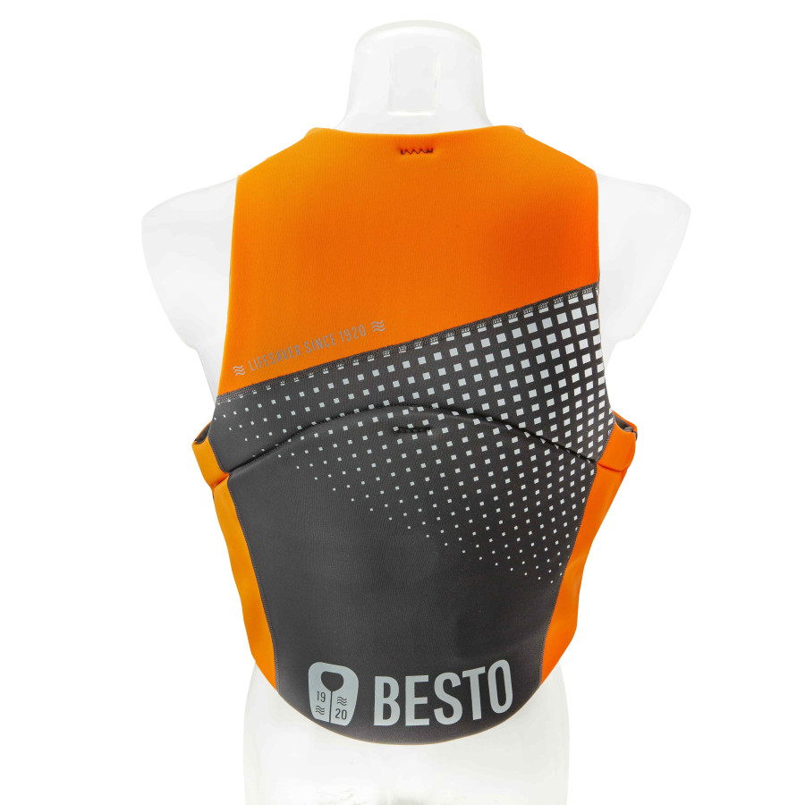 Плавучий жилет Besto Neoprene 50N XL, Black/Grey/Orange