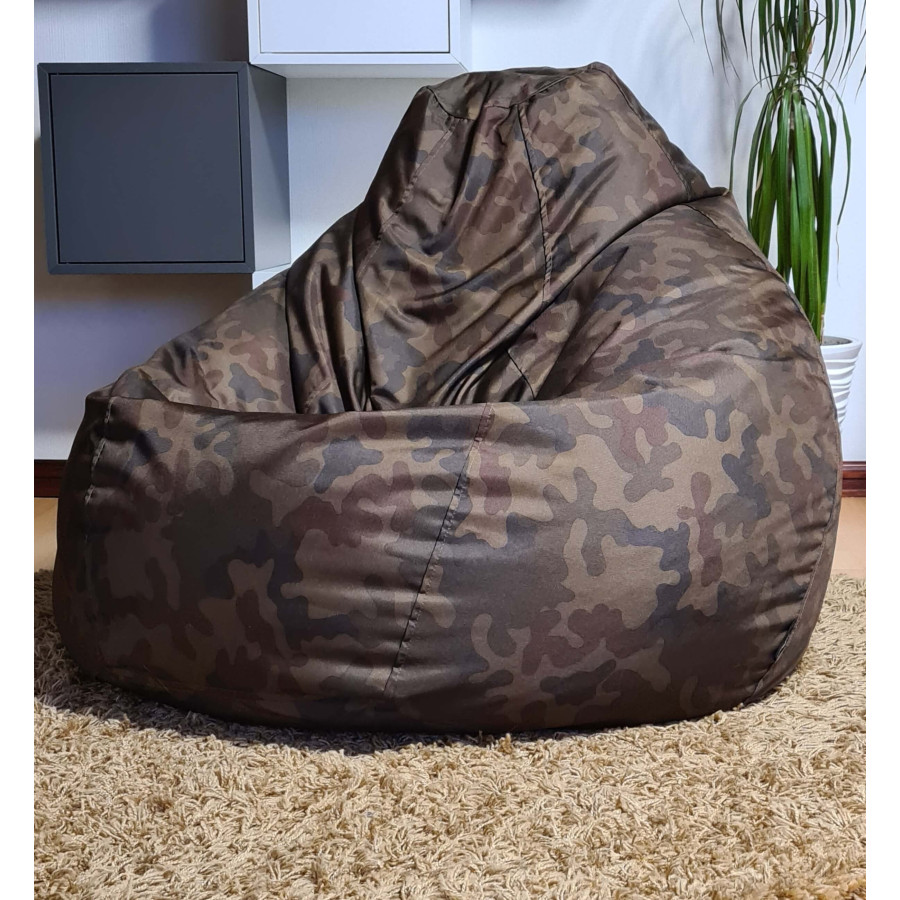 Кресло-мешок из влагоотводящая ткань XL (250л) -  Камуфляж