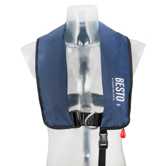 Piepūšamā glābšanas veste 165N Navy , Automātiska Besto