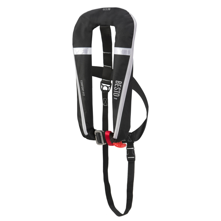 Надувной спасательный жилеты BESTO COMFORT 180N, black/grey