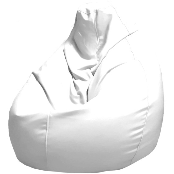 Кресло-мешок из искусственной кожи XL(250L) - Белый