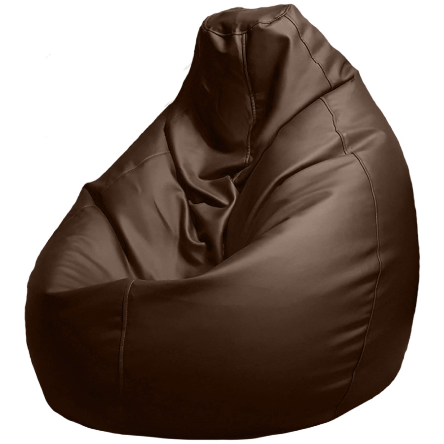 Кресло-мешок из искусственной кожи XL(250L) - Темно-коричневый