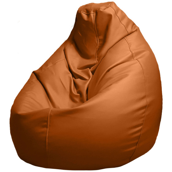 Кресло-мешок из искусственной кожи XL(250L) - оранжевый