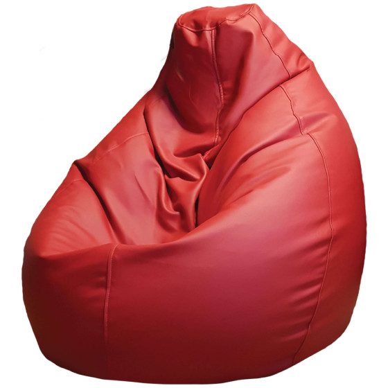 Кресло-мешок из искусственной кожи XL(250L) - Красный