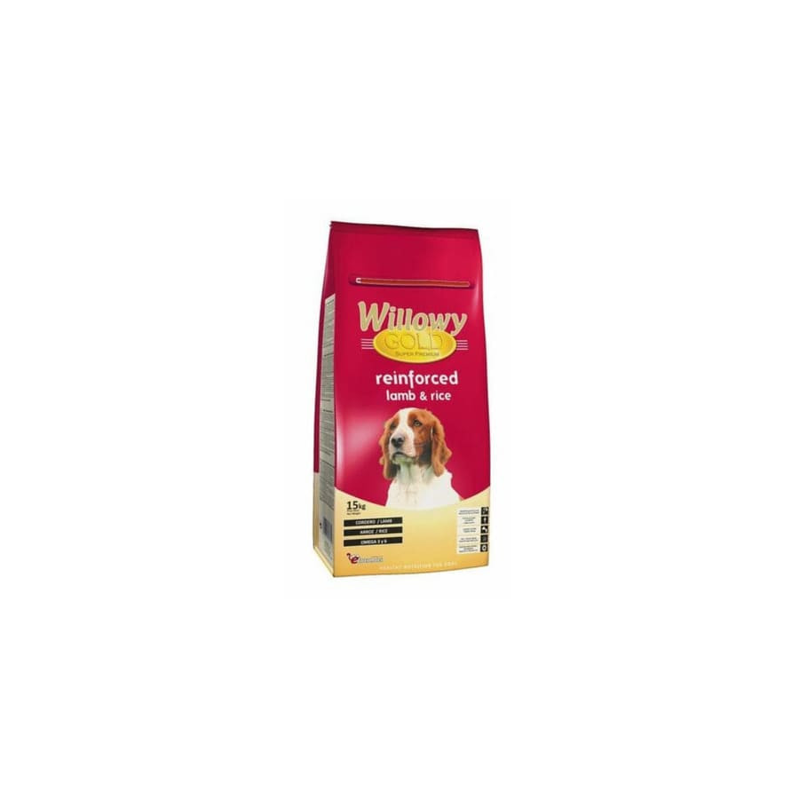 Sausā barība pieaugušiem suņiem Willowy GOLD PREMIUM Lamb & Rice ar jēru un rīsiem 15 kg