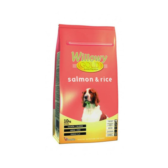Dry food for adult dogs Willowy GOLD PREMIUM Salmon & Rice 10 kg