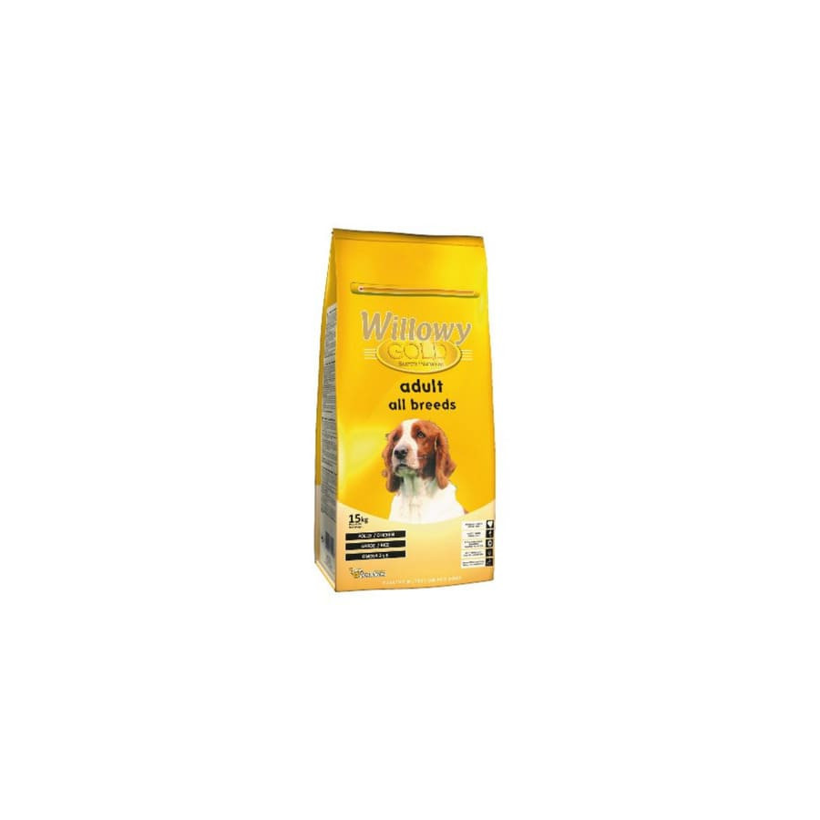 Сухой корм для взрослых собак всех пород Willowy GOLD PREMIUM All Breeds с курицей и рисом 15 кг