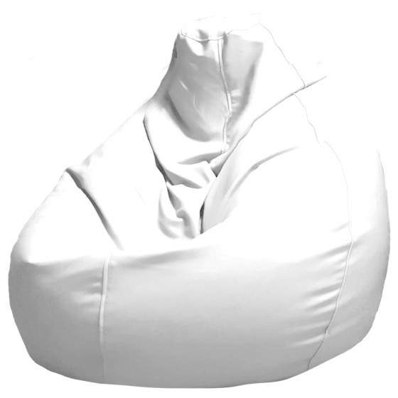 Кресло-мешок из искусственной кожи XXL(350L) - Белый