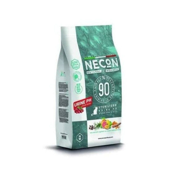 NECON сухой корм для стерилизованных кошек с океанической рыбой и рисом 10 кг