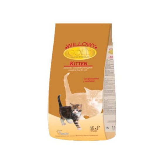 Sausā barība kaķēniem Willowy GOLD PREMIUM Kitten vistas gaļa, zivis, graudaugi 10 kg