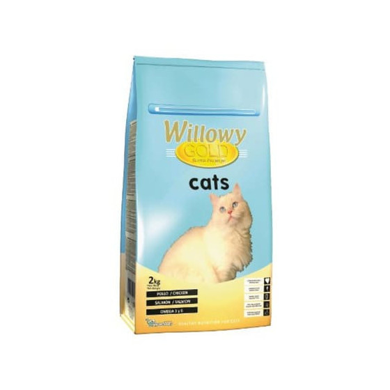 Dry food for adult cats Willowy GOLD PREMIUM with chicken and salmon 2 kg