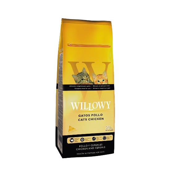 Сухой корм для взрослых кошек Willowy с курицей 20 кг